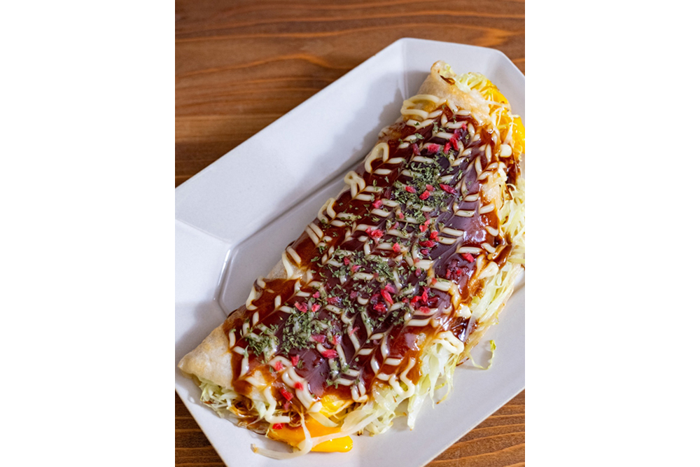 越冬キャベツのキャベツ焼きの画像