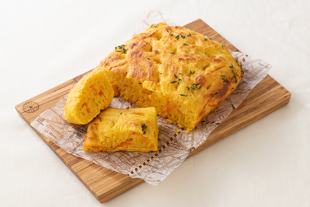 雪の下にんじんのフォカッチャ